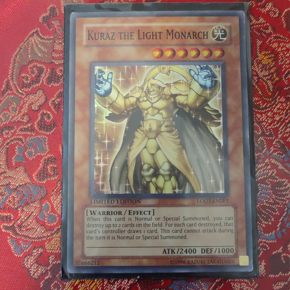 Yu Gi Oh TCG Kuraz The Light Monarch Limited Edition